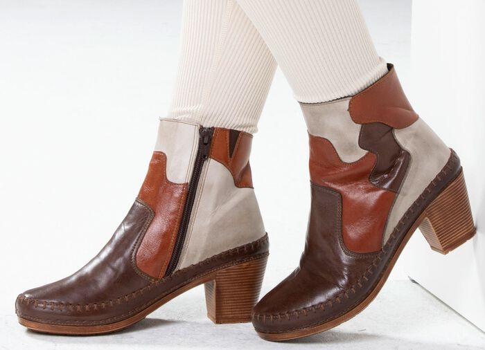 Gemini, modische Damen-Stiefeletten, Winterschuhe, Weite G, mit Rei&szlig;verschluss 