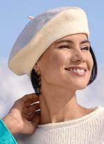 Edle Damen-Baskenm&uuml;tze, aus reiner Schurwolle 