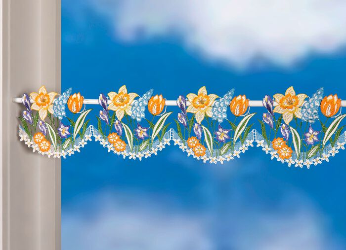 Stangendeko aus Plauener Spitze 