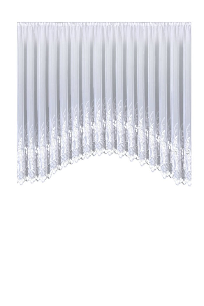 C-Bogen-Store mit hochwertiger Plauener Stickerei 