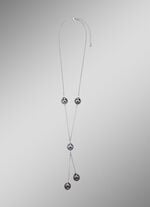 Halskette mit Tahiti-Zuchtperlen in Tropfenform 