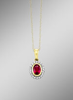 Anh&auml;nger mit echt Rubin 