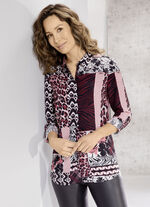 Bluse mit Inkjet-Druck 