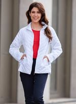 Jacke mit Rei&szlig;verschlussleiste WEISS