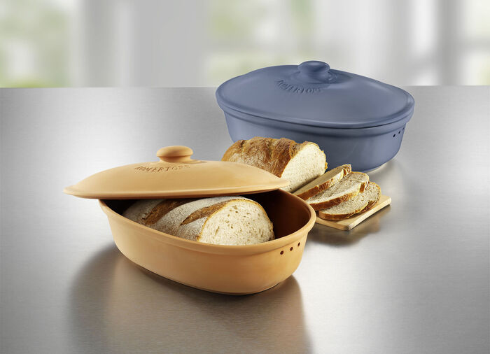 R&ouml;mertopf Brottopf aus Naturton 