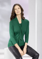 Shirt-Tunika mit Bindeschluppe 