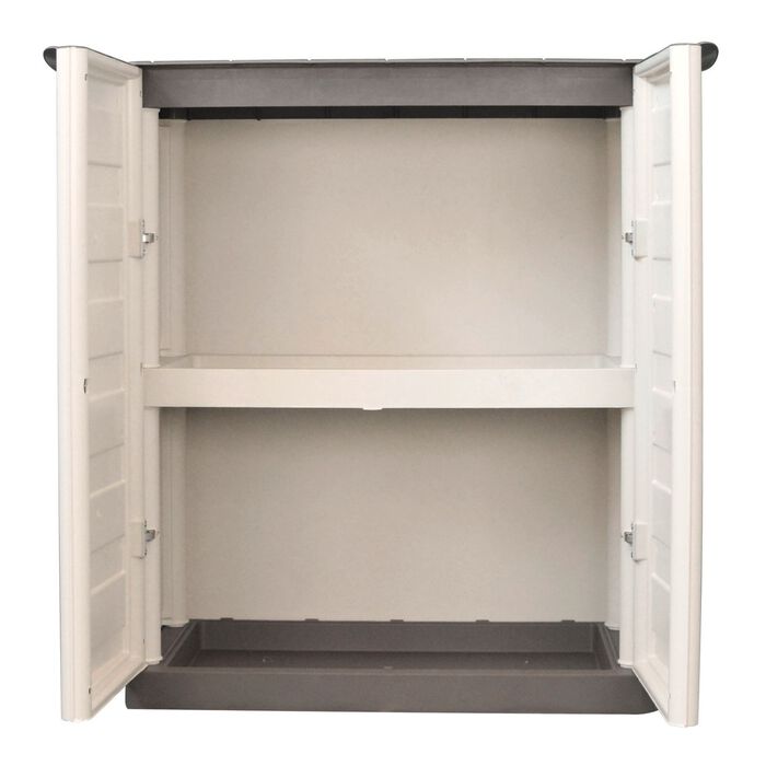 Praktische Gartenschr&auml;nke mit Stahlscharnieren BEIGE-TAUPE