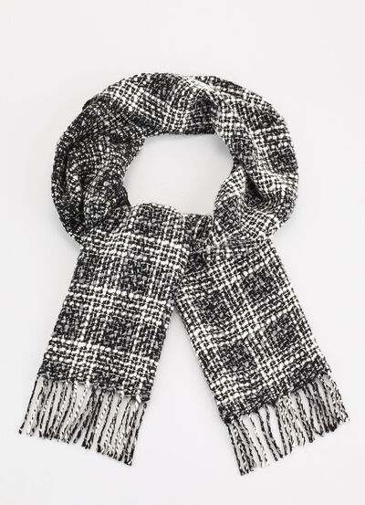 Schal mit gedrehten Fransen 