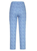 Hose in aktueller Dessinierung AZURBLAU-WEISS