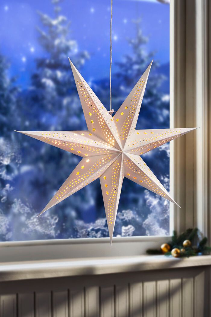 Beleuchteter Fensterstern WEISS