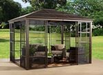 SOJAG Aluminium Pavillon Castel in edlem Bronzeton 