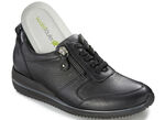 Waldl&auml;ufer, leichte Damen-Sneaker, Weite H, mit herausnehmbarem Fu&szlig;bett SCHWARZ