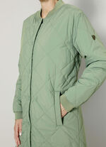 Kurzmantel mit Druckknöpfen an den Seitenschlitzen 