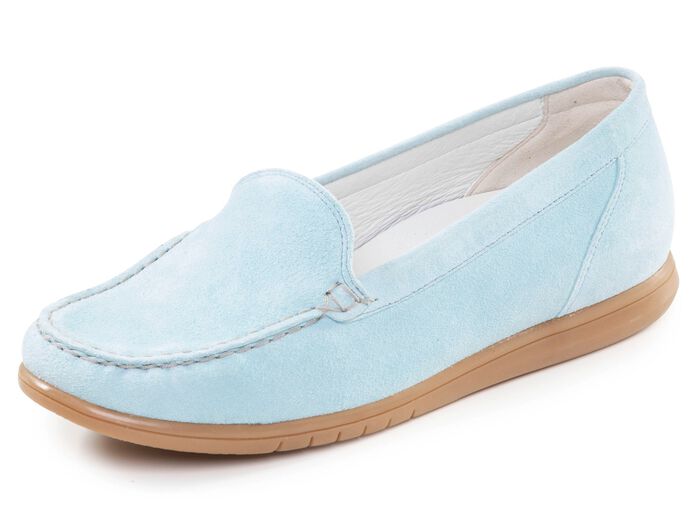 Waldl&auml;ufer, bequeme Damen-Slipper, Weite H, mit herausnehmbarem Fu&szlig;bett 