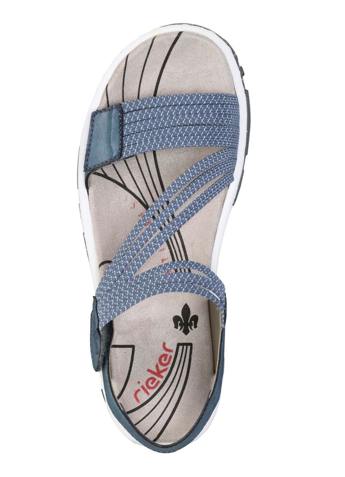 Rieker, sportliche Damen-Sandalen, mit zwei Klettspangen 