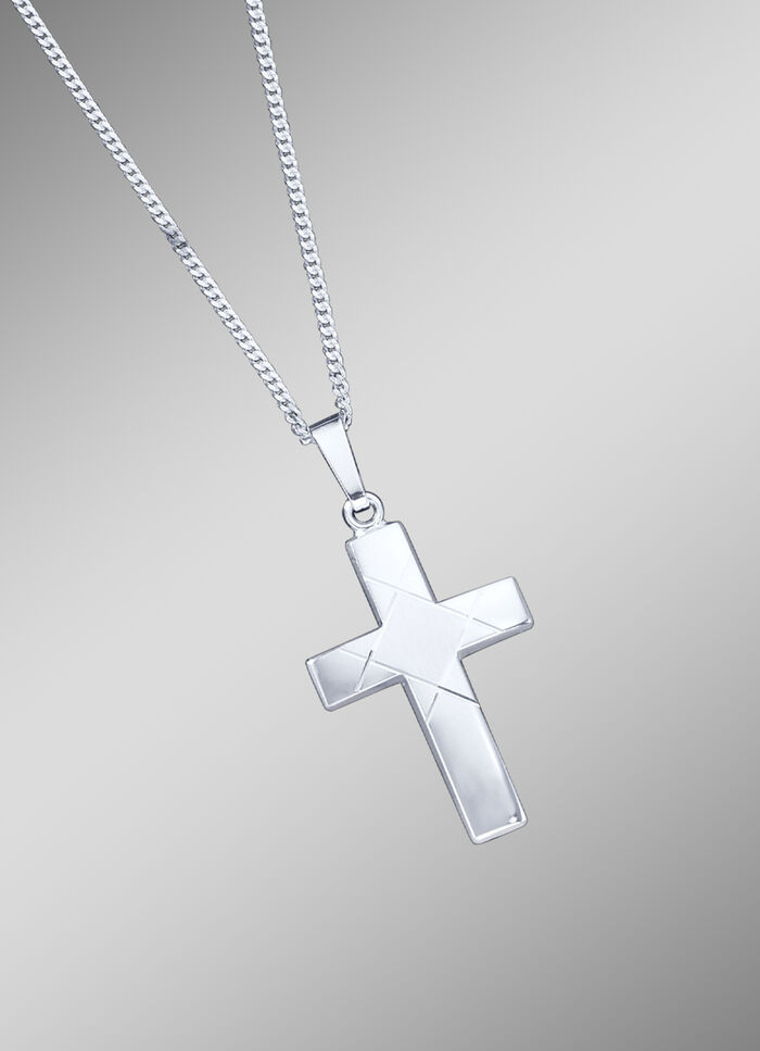 Kreuz-Anhänger mit Panzerkette 