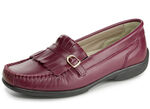 ELENA EDEN, klassische Damen-Slipper, Weite H, mit herausnehmbarem Lederfußbett BORDEAUX