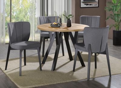 Esszimmerm&ouml;bel Tulip mit Textilbezug 