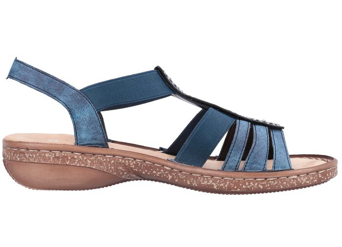 Rieker Sandale mit Glitzersteinchen 