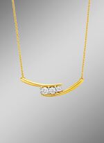 Schicke Halskette mit Brillanten 