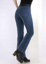 Cordhose in trendiger Bootcut-Form JEANSBLAU