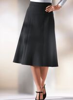 Tragangenehmer 6-Bahnenrock in 6 Farben SCHWARZ