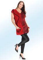 Leggings im interessanten Materialmix 