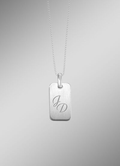 Mattierter Anh&auml;nger aus Silber 