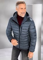 Steppkurzjacke von &bdquo;New Canadian&ldquo; STAHLBLAU