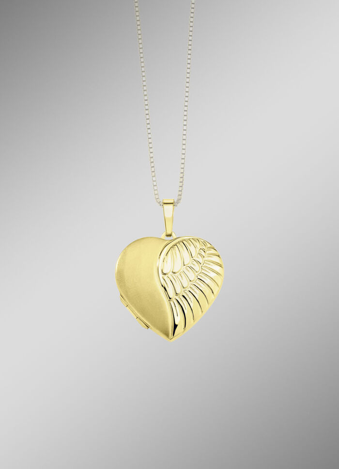 Herzliches Medaillon in Silber 925/- fein 