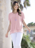 Tunika mit dekorativem Motiv-Druck 