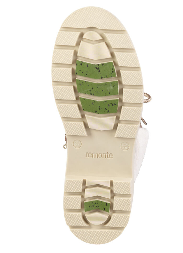 Remonte, gefütterte Damen-Boots, Winterschuhe, Weite G, mit Reißverschluss BRAUN-SAND