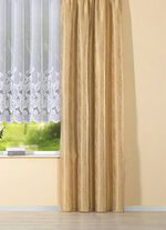 Übergardine mit Blatt-Musterung GOLD