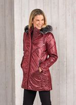 Jacke in 2 Farben WEINROT