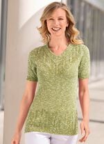 Pullover aus Melangegarn 