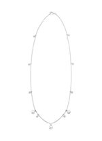 Halskette mit Süßwasser-Zuchtperlen und synth. Zirkonia 