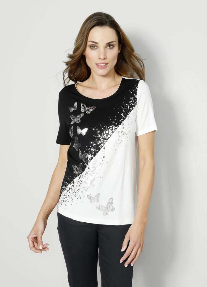 Shirt mit h&uuml;bschem Schmetterlingsmotiv 