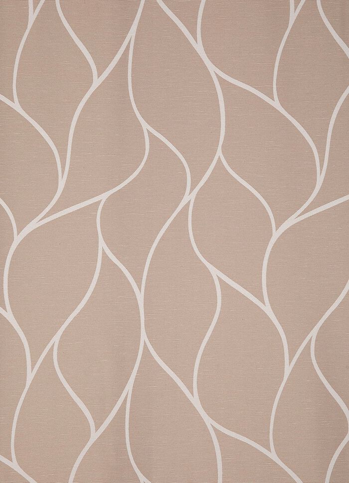 &Uuml;bergardine mit sch&ouml;nem Wellendessin BRAUN