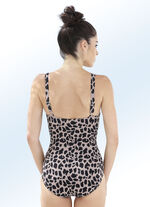 Bomain Badeanzug mit verschlungenem Büstenteil und Halbkorsage 