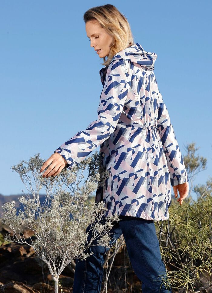 Funktionsjacke mit grafischem Druckdessin 