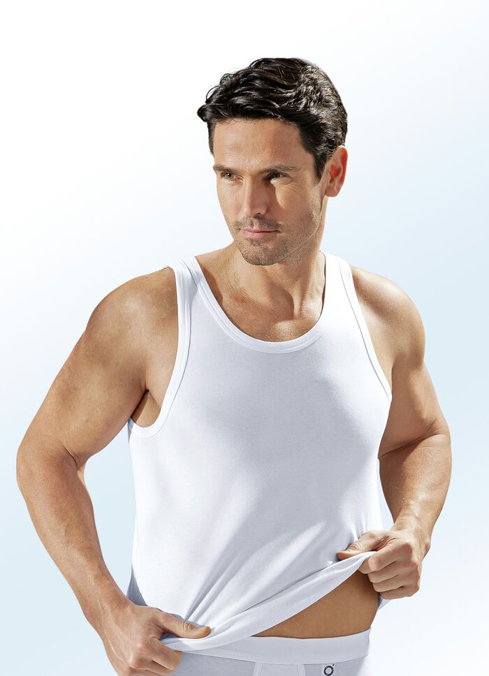 Pfeilring Viererpack Sportjacken aus Feinjersey, wei&szlig; 