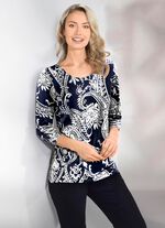 Shirt mit 3/4-langen &Auml;rmeln 