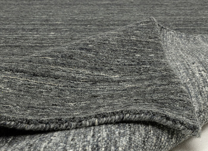 Handgewebte Brücken und Teppiche aus 100% Schurwolle ANTHRAZIT