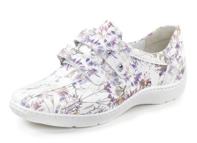 Waldläufer, bequeme Damen-Slipper, Weite H, mit herausnehmbarem Fußbett 