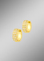 Schicke Creolen mit 44 Diamanten 