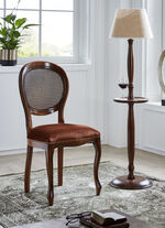 Italienische Sitzmöbel auf massivem Buchengestell NUSSBAUM-BORDEAUX