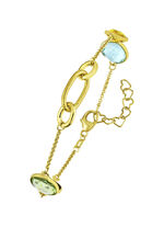 Farbenfrohe Eleganz: Armband mit Quarzen 