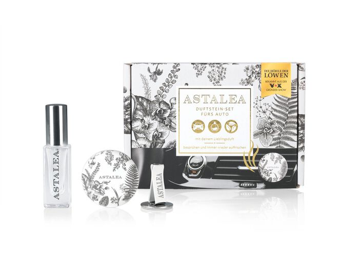Astalea Duftstein-Set f&uuml;r Ihren Lieblingsduft im Auto BLUMEN-MOTIV