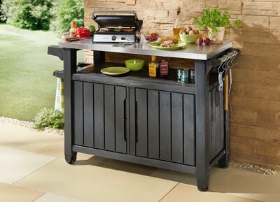 BBQ-Tisch Unity mit Edelstahl-Arbeitsplatte 