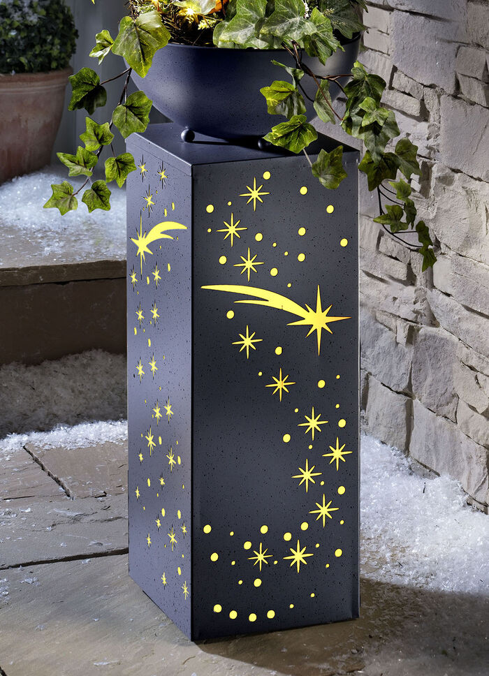 LED-Dekosäule mit abnehmbarer Schale 